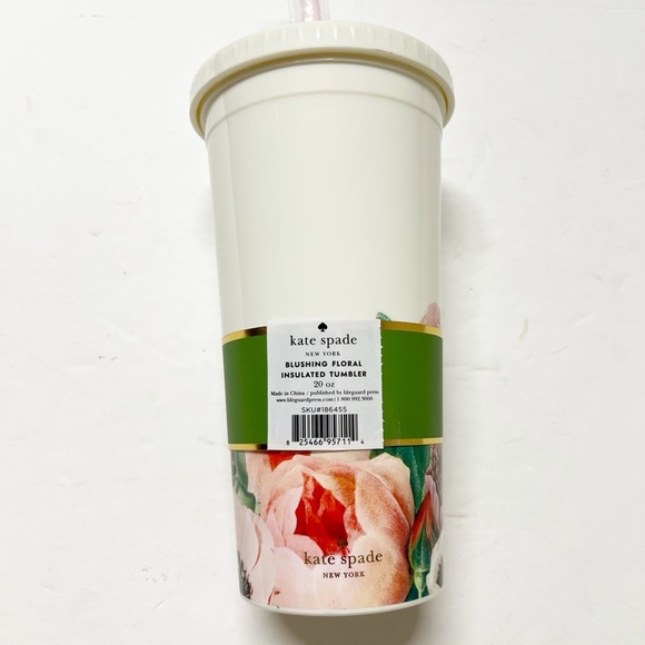 Kate Spade New York Blushing Floral Bridesmaid 20 Oz Insulated Tumbler - Picture 3 of 9